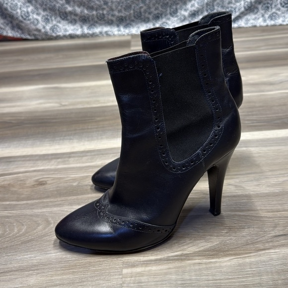 Toran Black Leather Women's Ankle Boots size 39 EURO made in Italy - Picture 6 of 9